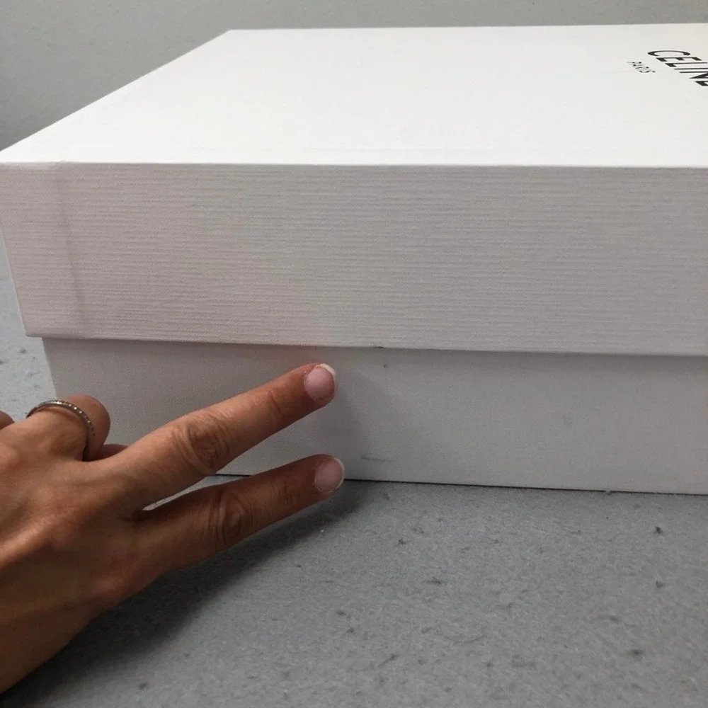 Celine Packaging Set White Luxury Gift Box Dust Bag Envelope 13x13x5